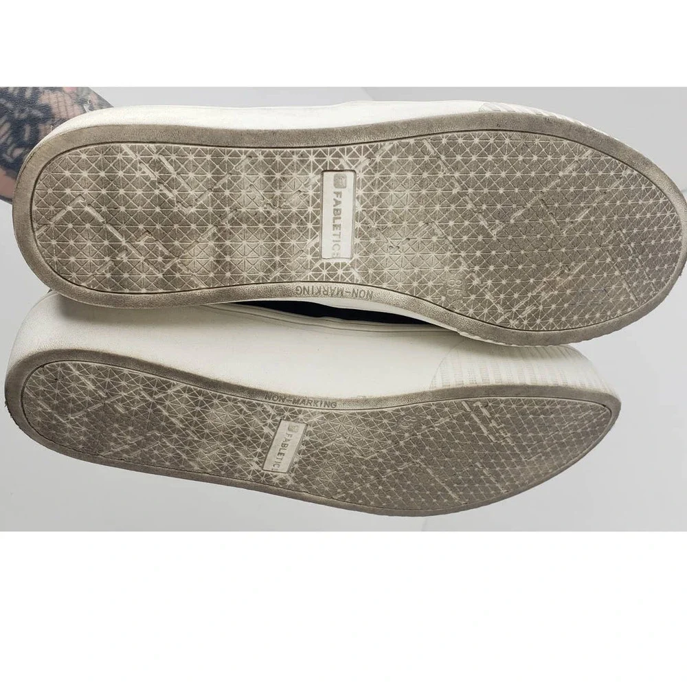Fabletics Demi Lovato Knockout Metallic Platform Slip On Sneakers Shoes 8.5